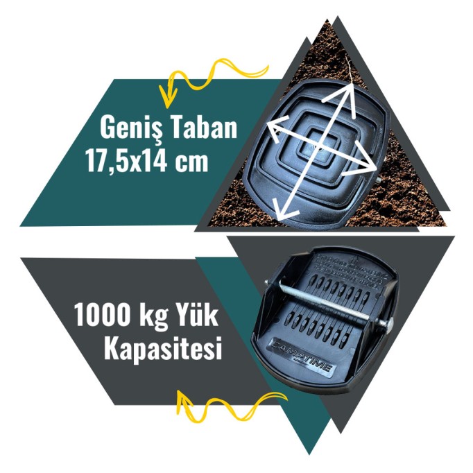 Karavan Destek Ayak Plakası Seti 4'lü